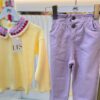 LİLA PANTALON VE NAKIŞ DETAYLI ÜST - Görsel 2