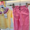 PEMBE PANTALON VE NAKIŞ DETAYLI ÜST - Görsel 3