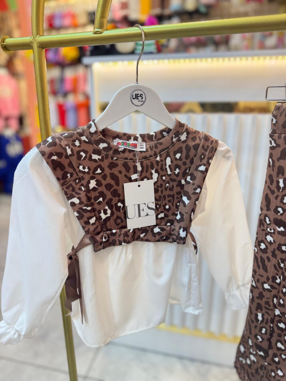 LEOPAR DESENLİ GÖMLEKLİ ALT ÜST TAKIM - Görsel 2