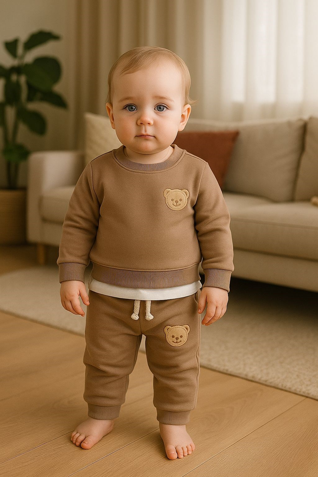 TEDDY SÜTLÜ KAHVE 3'LÜ EŞOFMAN TAKIMI - Görsel 2