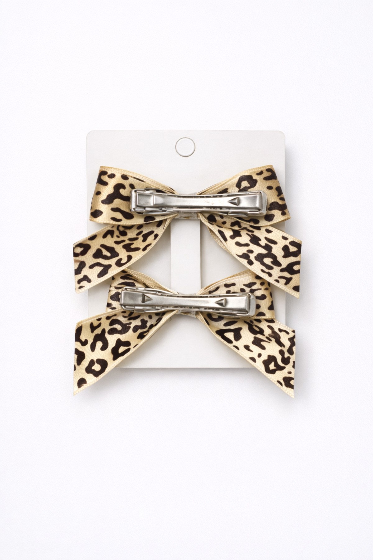 Kız Çocuk Leopar Fiyonk Saç Tokası - Görsel 2