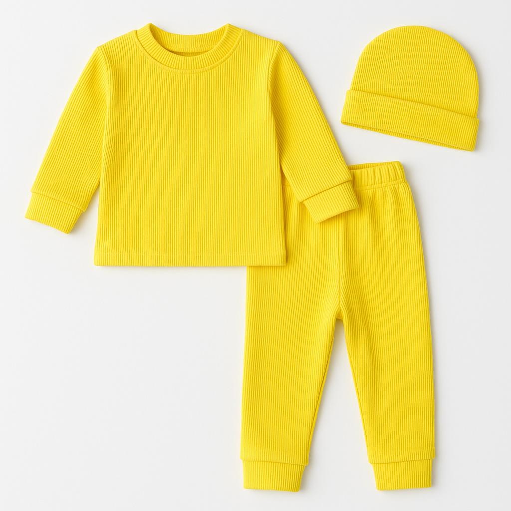 BASİC SARI RİBANA ŞAPKALI EŞOFMAN SET