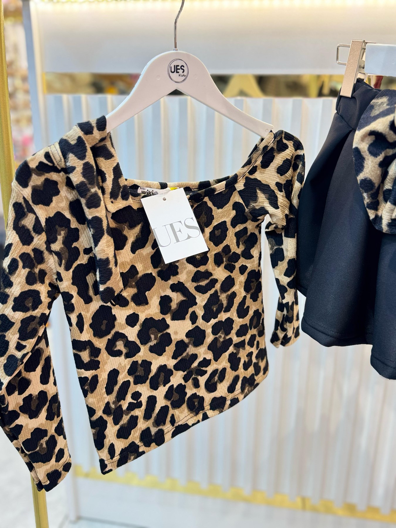 LEOPAR DESENLİ ÜST VE ETEK TAKIM - Görsel 3